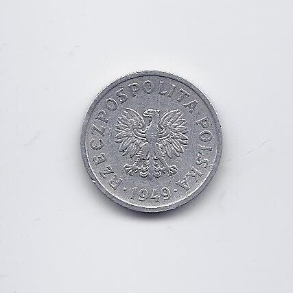 POLAND 10 GROSZY 1949 Y # 42a VF 1