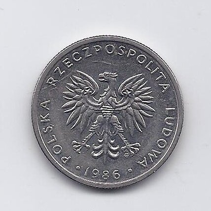 POLAND 20 ZLOTYCH 1986 Y # 153.1 VF 1