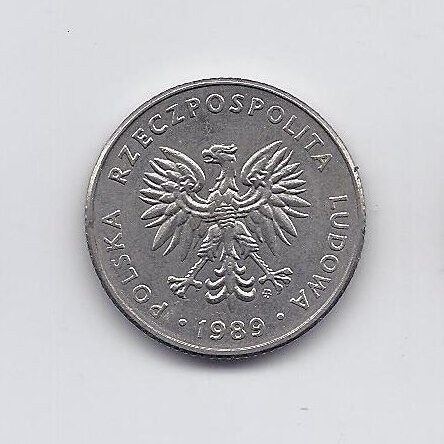 POLAND 20 ZLOTYCH 1989 Y # 153.2 VF/XF 1