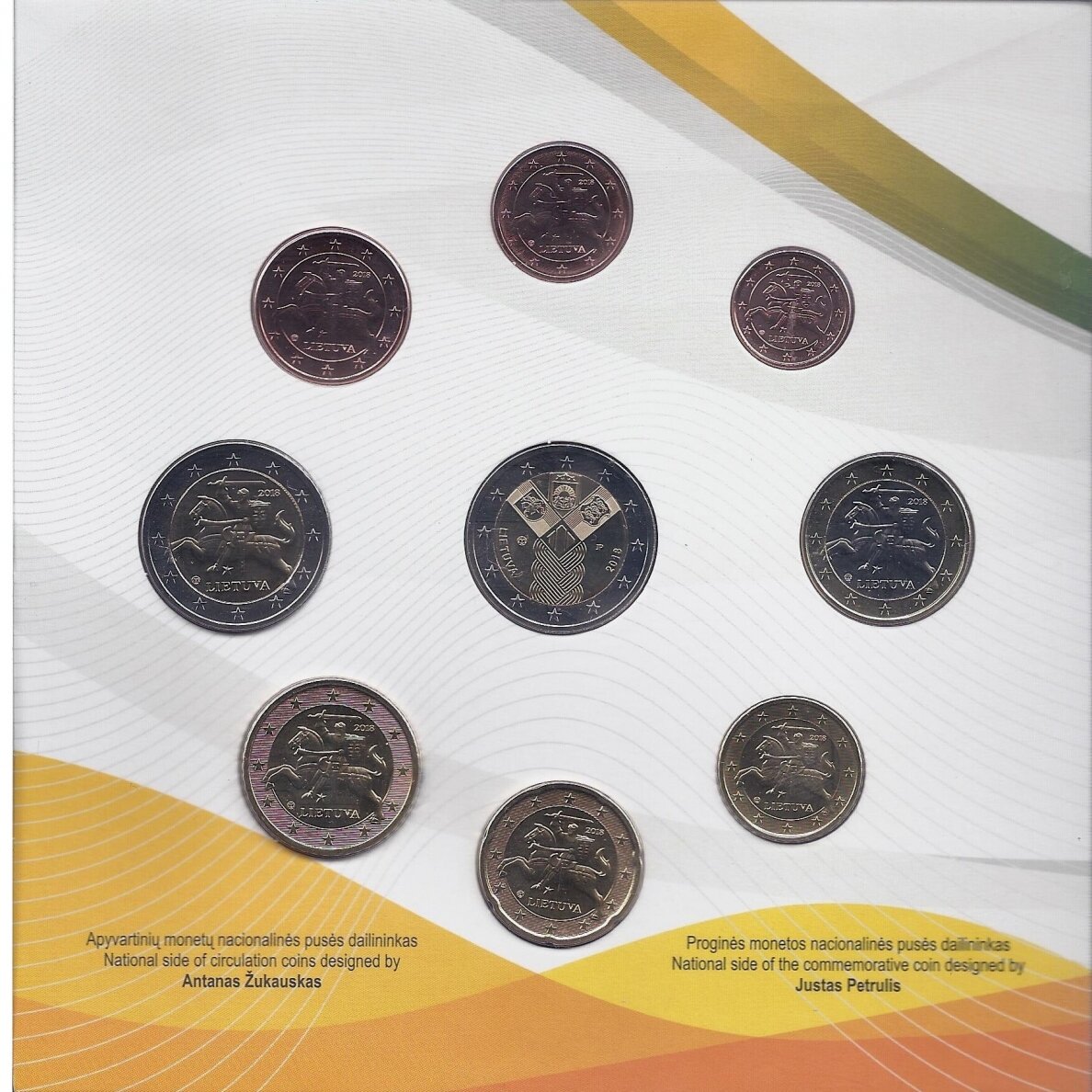 LITHUANIA 2018 official euro coin set 1