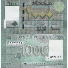 LIBANAS 1000 LIVRES 2012 P # 90b AU
