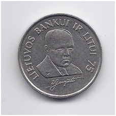 LITHUANIA 1 LITAS 1997 KM # 109 VF Vladas Jurgutis LITHUANIA 1 LITAS 1997 KM # 109 VF Vladas Jurgutis