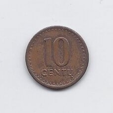 LIETUVA 10 CENTŲ 1991 KM # 88 VF LIETUVA 10 CENTŲ 1991 KM # 88 VF