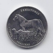 LITHUANIA 1.50 EUR 2017 KM # new UNC DOG AND HORSE