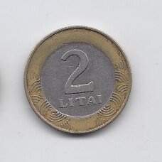 LITHUANIA 2 LITAI 1998 KM # 112 VF LITHUANIA 2 LITAI 1998 KM # 112 VF