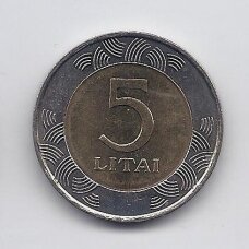 LIETUVA 5 LITAI 1998 KM # 113 XF/AU
