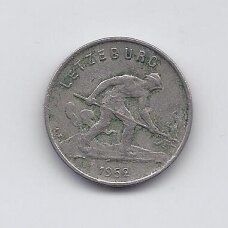 LUXEMBOURG 1 FRANC 1952 KM # 46.2 VF LUXEMBOURG 1 FRANC 1952 KM # 46.2 VF