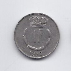 LUXEMBOURG 1 FRANC 1970 KM # 55 VF LUXEMBOURG 1 FRANC 1970 KM # 55 VF