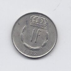 LUXEMBOURG 1 FRANC 1972 KM # 55 VF LUXEMBOURG 1 FRANC 1972 KM # 55 VF