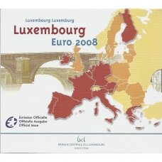 LUXEMBOURG 2008 Official euro coins set with 2 euro commemorative coin