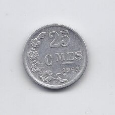 LUXEMBOURG 25 CENTIMES 1965 KM # 45a VF LUXEMBOURG 25 CENTIMES 1965 KM # 45a VF