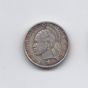 LIBERIA 10 CENTS 1960 KM # 15 VF 1