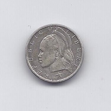 LIBERIJA 10 CENTS 1961 KM # 15 VF 1