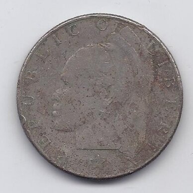 LIBERIA 1 DOLLAR 1968 KM # 18a.2 F (dirty coin) 1