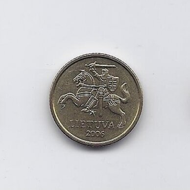 LITHUANIA 10 CENTŲ 2006 KM # 106 VF/XF 1