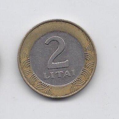 LITHUANIA 2 LITAI 1998 KM # 112 VF
