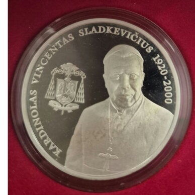 LITHUANIA 50 LITU 2005 KM # 145 PROOF Vincentas Sladkevicius (with patina) 1