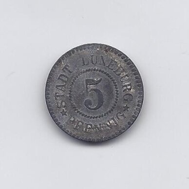 LUNEBURG 5 PFENNIG 1917 (ND) F # 310.1 VF 1