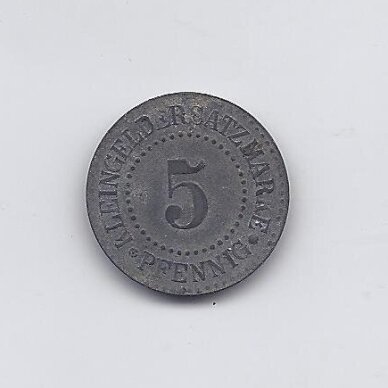 LUNEBURG 5 PFENNIG 1917 (ND) F # 310.1 VF