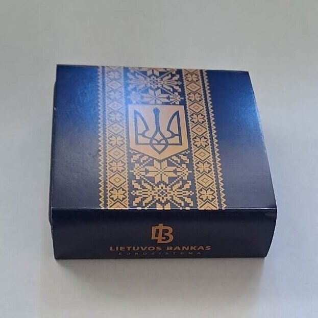 LIETUVA 10 EURO 2022 KM # new PROOF Ukrainos kovai už laisvę 2 LIETUVA 10 EURO 2022 KM # new PROOF Ukrainos kovai už laisvę 2