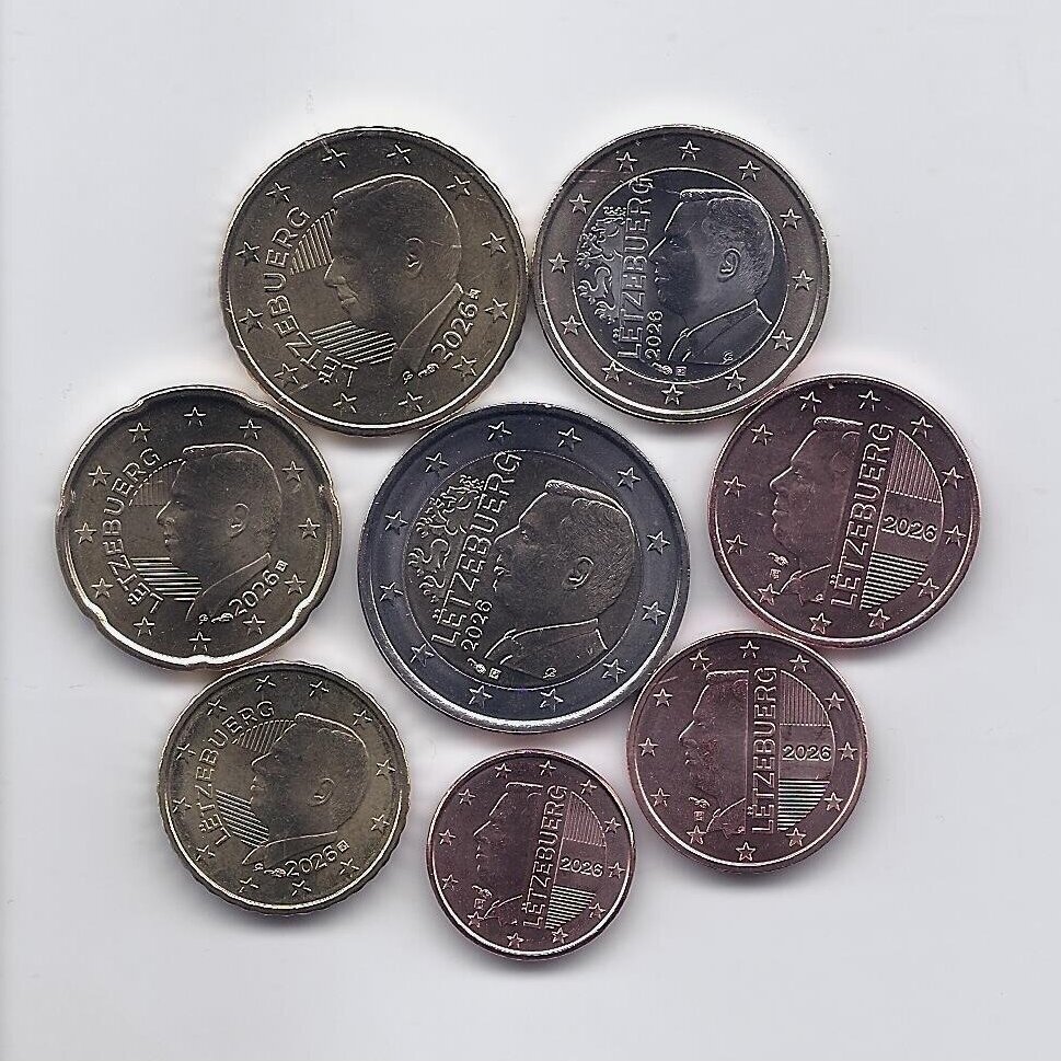 LUXEMBOURG 2026 euro coins set