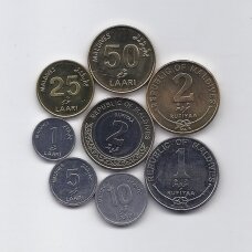 MALDYVAI 2007 - 2017 m. 8 monetų rinkinys