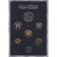 MAROKAS 1974 - 1975 m. oficialus bankinis proof monetų rinkinys