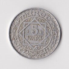 MAROKAS 5 FRANCS 1951 Y # 48 VF