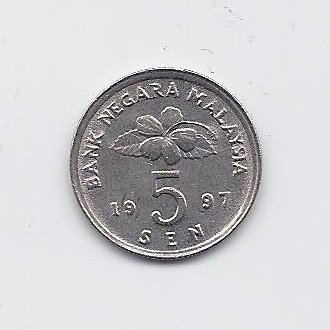 MALAYSIA 5 SEN 1997 KM # 50 XF