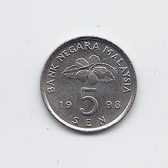 MALAYSIA 5 SEN 1998 KM # 50 XF