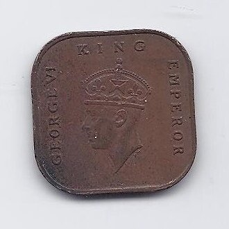 MALAYA 1 CENT 1945 KM # 6 F/VG 1