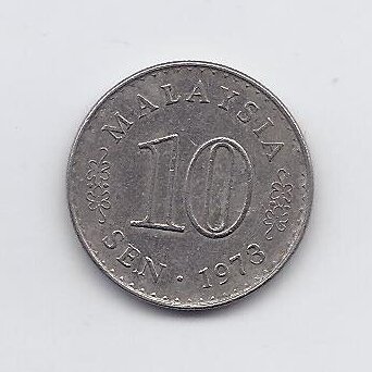 MALAYSIA 10 SEN 1973 KM # 3 VF