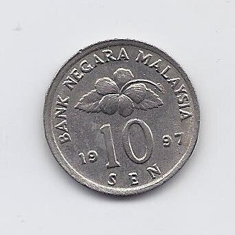 MALAYSIA 10 SEN 1997 KM # 51 VF/XF
