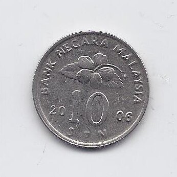 MALAYSIA 10 SEN 2006 KM # 51 XF