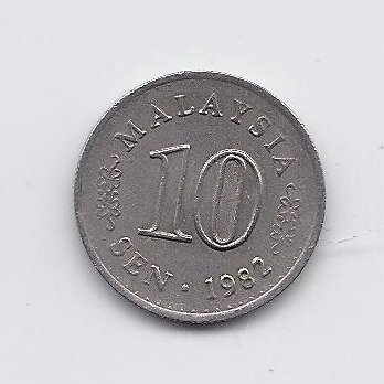MALAYSIA 10 SEN 1982 KM # 3 VF