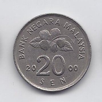 MALAIZIJA 20 SEN 2000 KM # 52 VF
