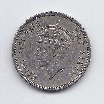 MALAYA 20 CENTS 1948 KM # 9 VF 1