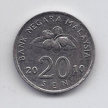 MALAIZIJA 20 SEN 2010 KM # 52 XF