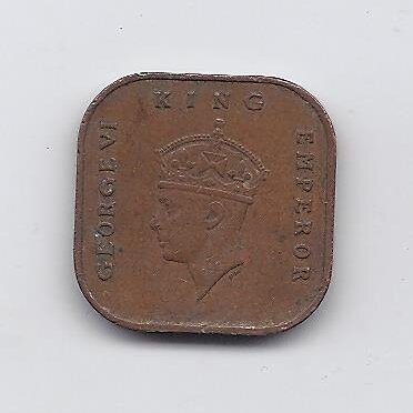 MALAYA 1 CENT 1943 KM # 6 VF 1