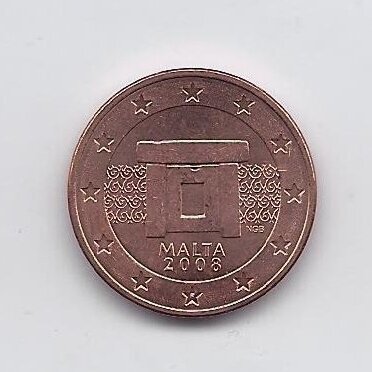 MALTA 5 EURO CENT 2008 KM # 127 UNC