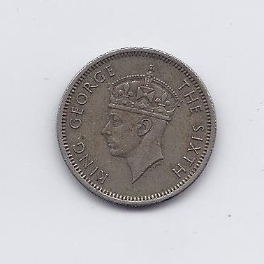 MALAYA 10 CENTS 1950 KM # 8 VF 1