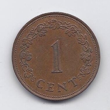 MALTA 1 CENT 1972 KM # 8 VF