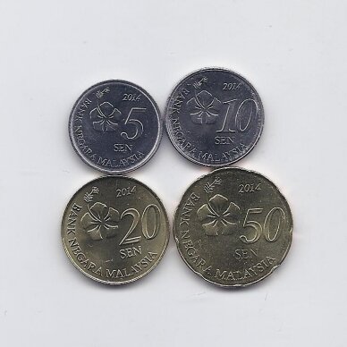 MALAIZIJA 2014 m. 4 monetų rinkinys
