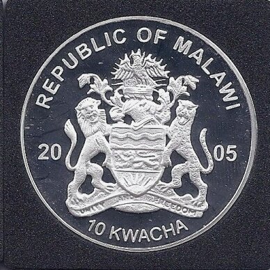 MALAWI 10 KWACHA 2005 KM # 71 PROOF Pangolin 1