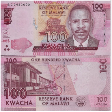 MALAWI 100 KWACHA 2017 P # NEW UNC