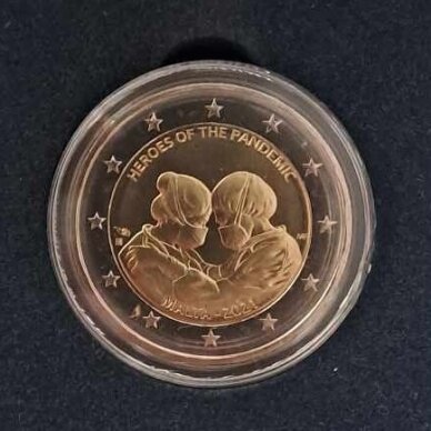 MALTA 2 EURO 2021 HEROES OF THE PANDEMIC (IN A BOX) 1