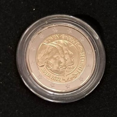 MALTA 2 EURO 2022 BU UNITED NATIONS ( IN A COINBOX ) 1