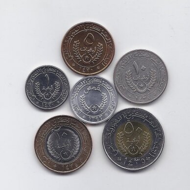 MAURITANIJA 1973 - 2014 m. 6 monetų rinkinys 1