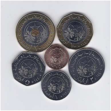 MAURITANIA 2017 - 2018 6 coins set 1