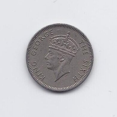 MALAYA 10 CENTS 1949 KM # 8 VF 1